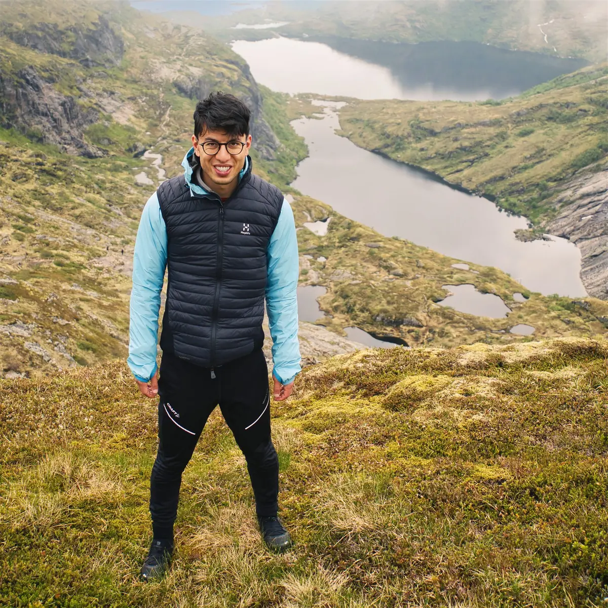 Felix Mao on a mountain hike